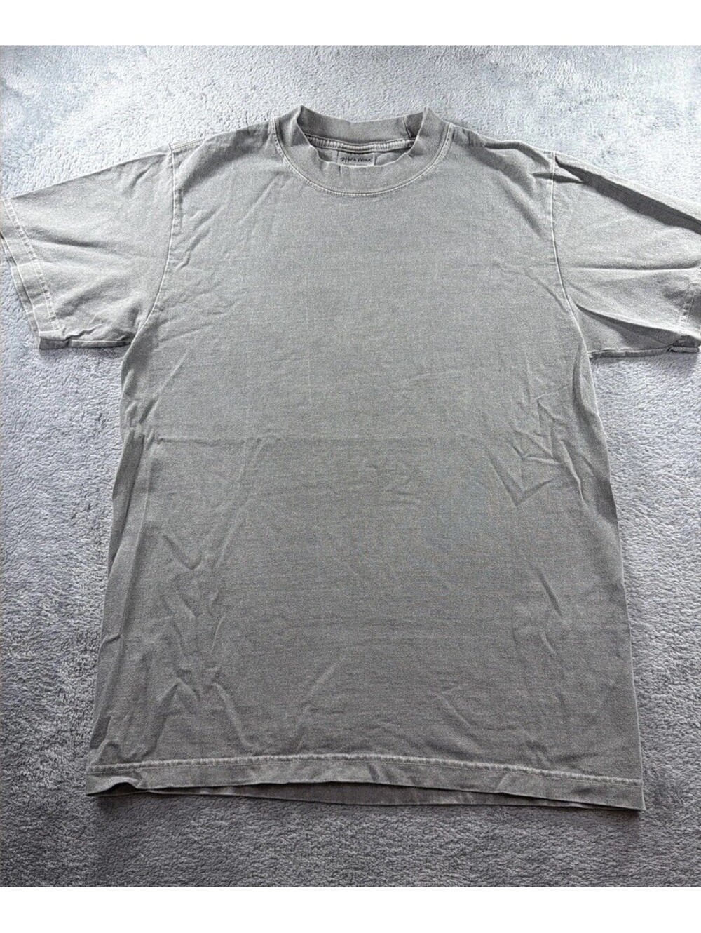 Shaka Wear Streetwear Essentials Garment Dyed T-Shirt Heavyweight Grey